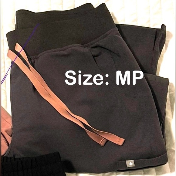 FIGS Women’s Scrub Pants 💖🩺 Charcoal MP Yola High Waisted - Picture 2 of 2